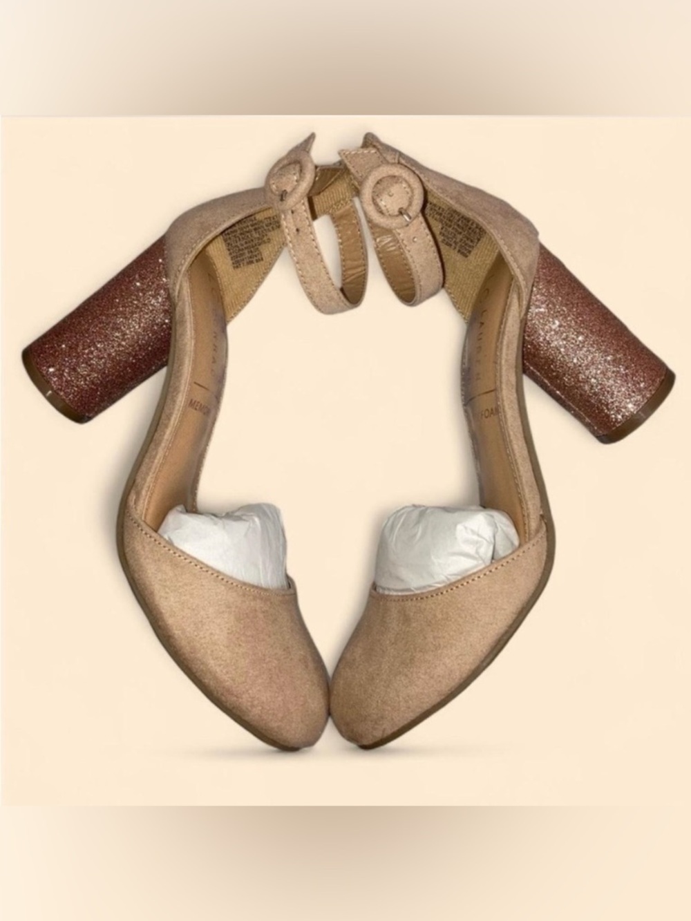 🎁NIB LC Lauren Conrad Hydrangea Heels 6